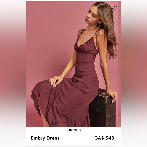 BNWT Reformation Embry Dress Size 10 - Picture 2 of 11